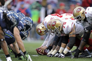 San Francisco 49ers offense vs Seattle Seahawks defense (AP) <br/>