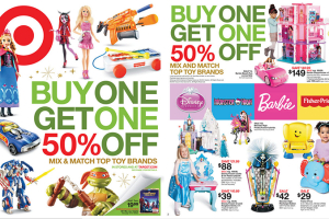 Target is holding a big Buy One Get One 50% Off sale from now until December 13.  <br/>