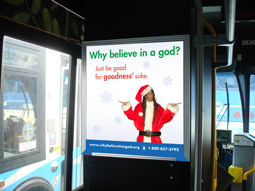 A group of humanists announced this week plans to plaster over 200 buses in Washington D.C. with ads bearing its <br/>Photo: American Humanist Association