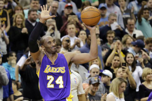 Kobe Bryant of the Los Angeles Lakers still undecided about retirement, talks about free agency, team's future. <br/>