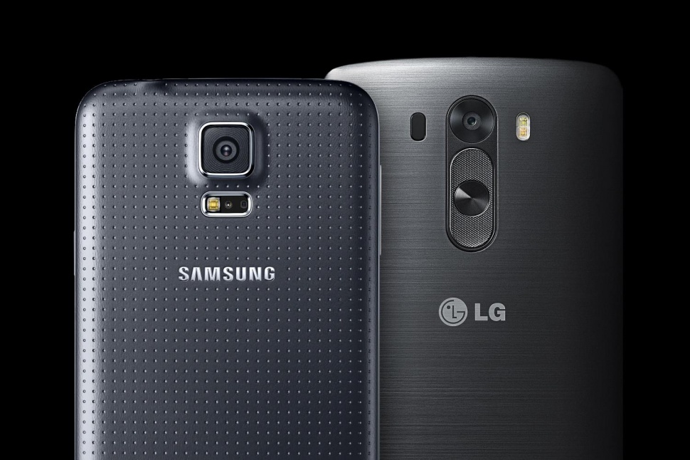 The LG G3 and the Samsung Galaxy S5