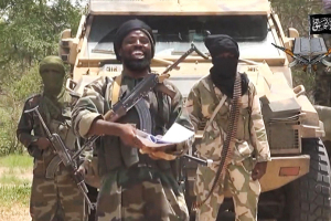Abubakar Shekau, leader of the Nigerian Islamist extremist group Boko Haram. Photo: BBC <br/>