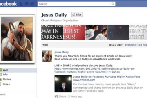 Jesus Daily's Facebook page has garnered over 27 million 'likes' since its creation in 2009.  <br/>