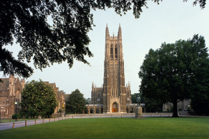 Duke University's Chapel bell tower will sound the Muslim call to prayer every Friday. Photo: Tim Buchman <br/>