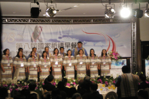 Ren-ai District Choir group gave a choir devotion. <br/>(Gospel Herald/Ian Hwang)