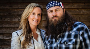 Willie and Korie Robertson star in the family-friendly show, ''Duck Dynasty.'' Photo: God's Note Dead <br/>