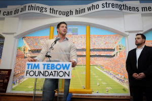 Tebow, 27, is a devout Christian and founder of the Tim Tebow Organization. <br/>