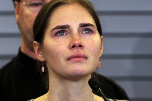 Amanda Knox upset after second guilty verdict last year. Photo: Reuters <br/>