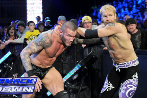 Randy Orton and Christian during WWE Smack Down in 2014. Photo: WWE <br/>