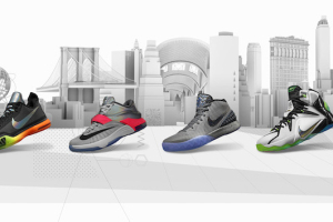 Shoes devoted to great basketball stars and NYC landmarks. Photo: Nike <br/>