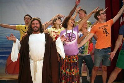 In this image released by FunnyorDie, Jack Black portrays Jesus in a Web video called <br/>(Photo: AP Images / FunnyOrDie.com)