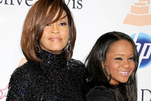 Bobbi Kristina Brown pictured with her late mother, Whitney Houston. Credit: Gregg DeGuire/PictureGroup <br/>