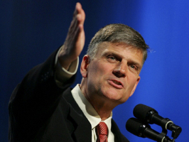 Franklin Graham is the President and CEO of both the Billy Graham Evangelical Association and Samaritan's Purse. AP <br/>
