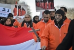 Coptic Christians protest outside whitehouse