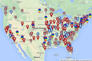 American Family Association Bigotry Map <br/>