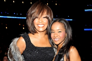 Bobbi Kristina's mother, world-famous singer Whitney Houston, was found face-down in a bathtub three years ago. Her death was ruled an accidental drowning brought on by heart disease and cocaine use. Credit: Kevin Mazur/WireImage <br/>
