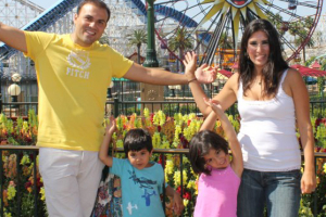 Pastor Saeed Abedini pictured with his wife and two children.  <br/>