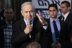 Israeli Prime Minister Benjamin Netanyahu faces tough reelection battle. (Photo: Jim Hollander, European Pressphoto Agency) <br/>