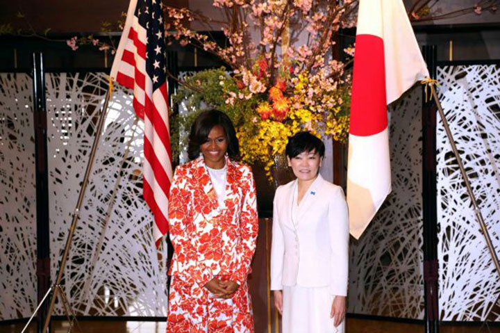 US Japan Relations - Michelle Obama in Japan